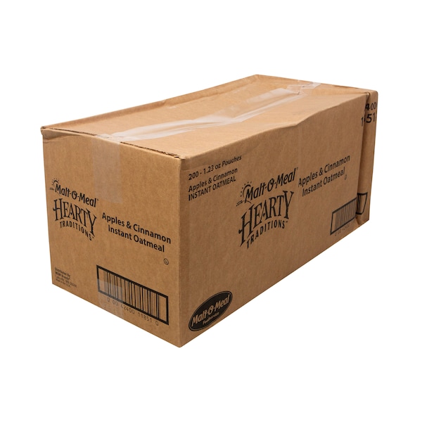 Malt O Meal Hearty Traditons Instand Apple & Cinnamon Oatmeal 1.23 oz., PK200 11851 - main